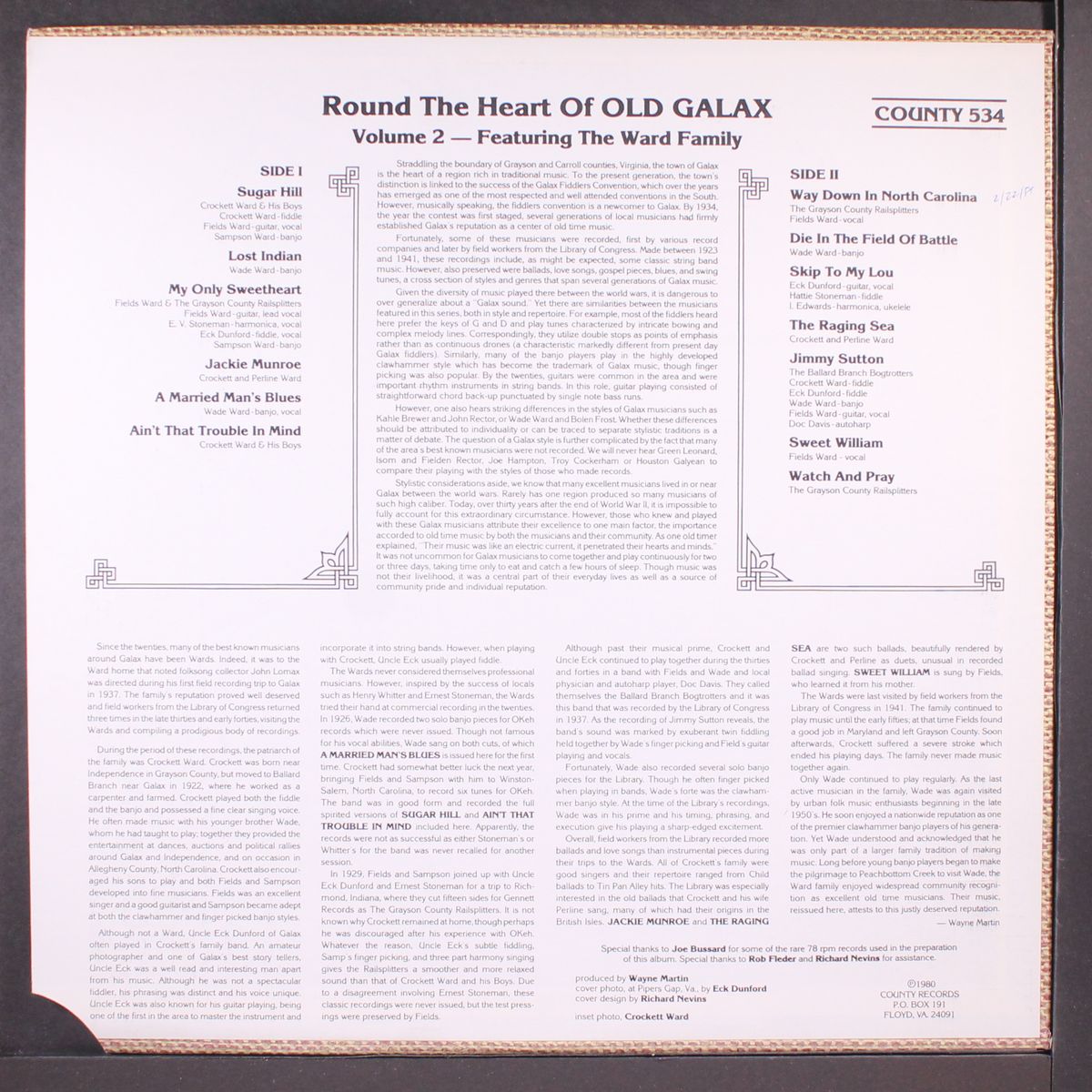 round the heart of old galax, vol. 2 by VARIOUS
