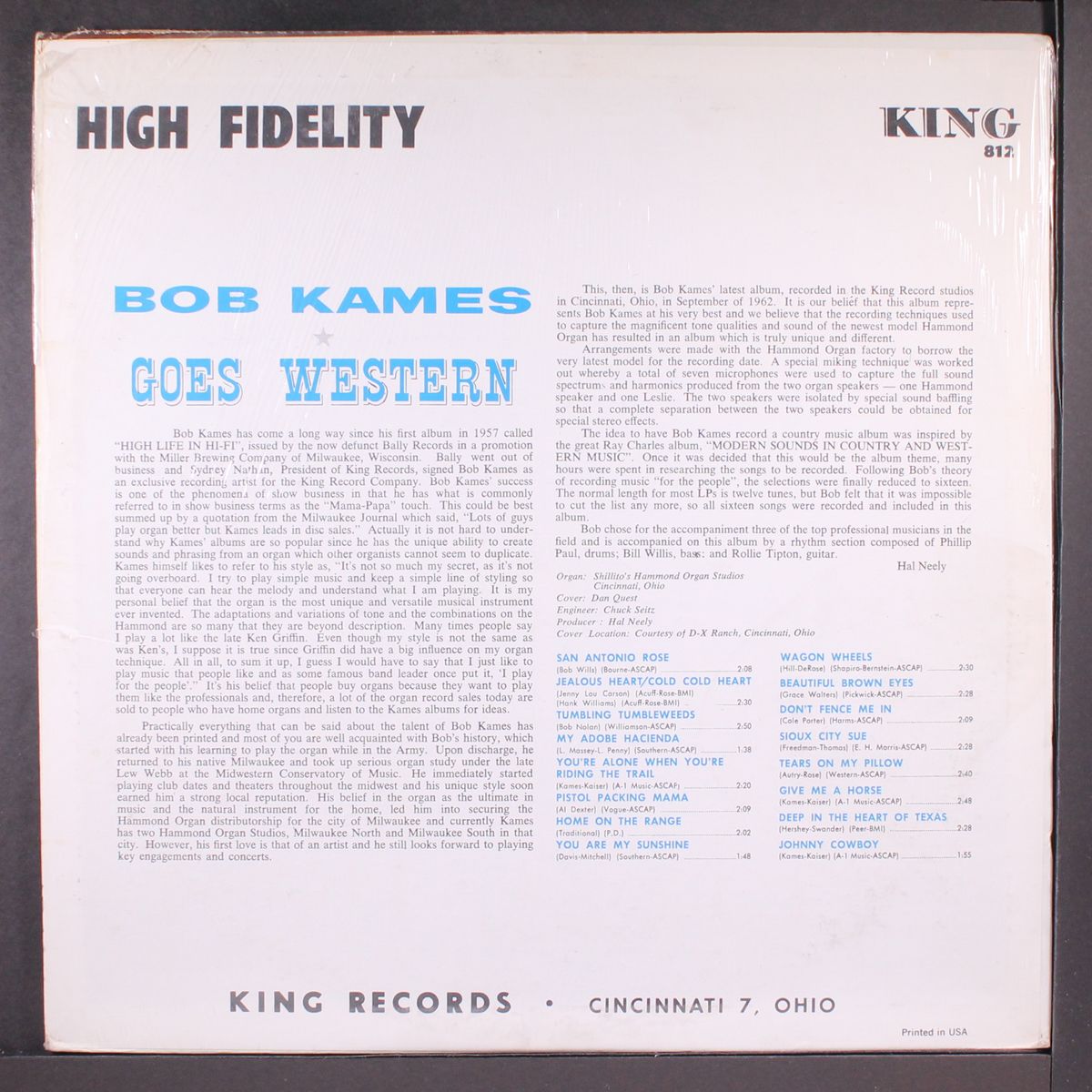 goes western by BOB KAMES