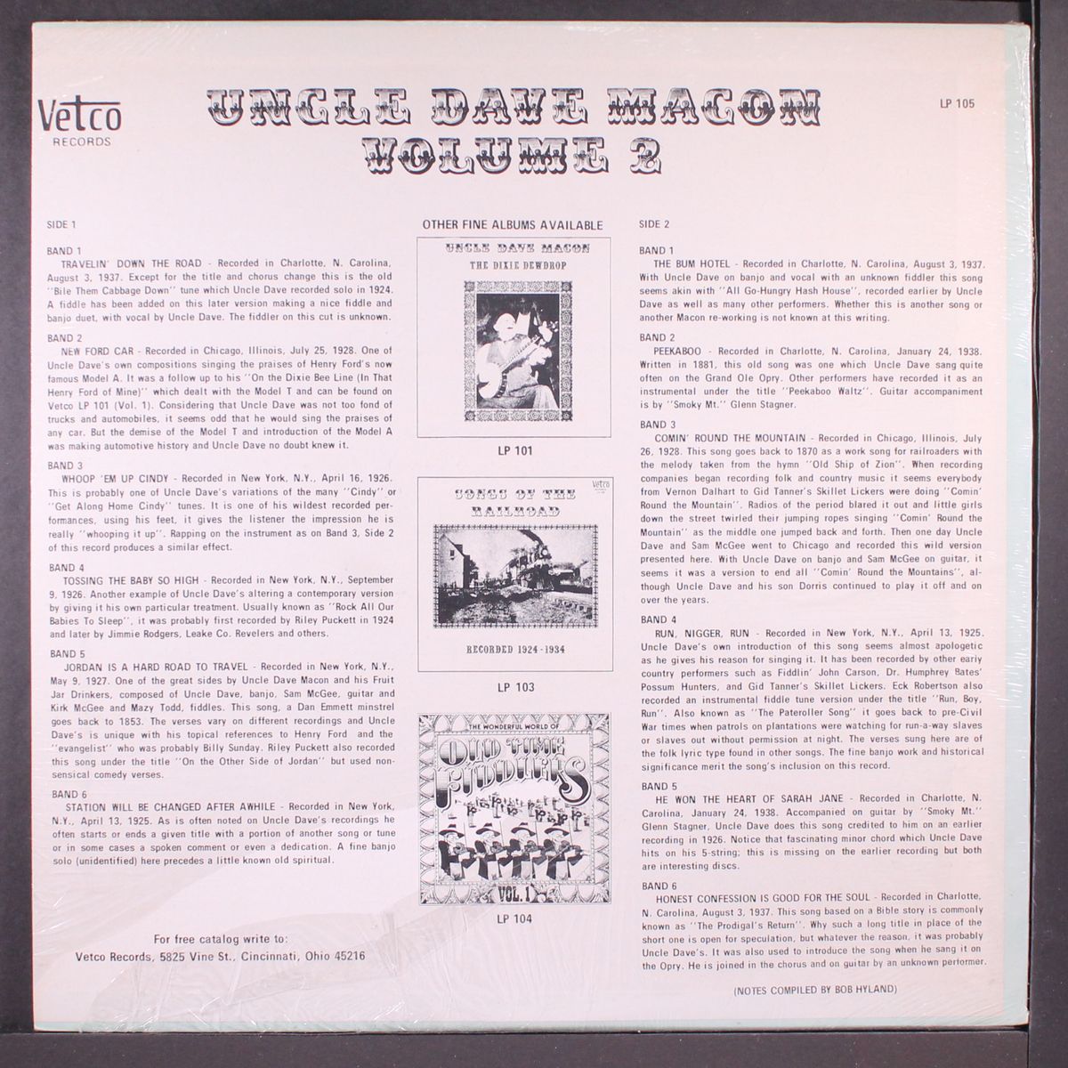 volume 2 by UNCLE DAVE MACON