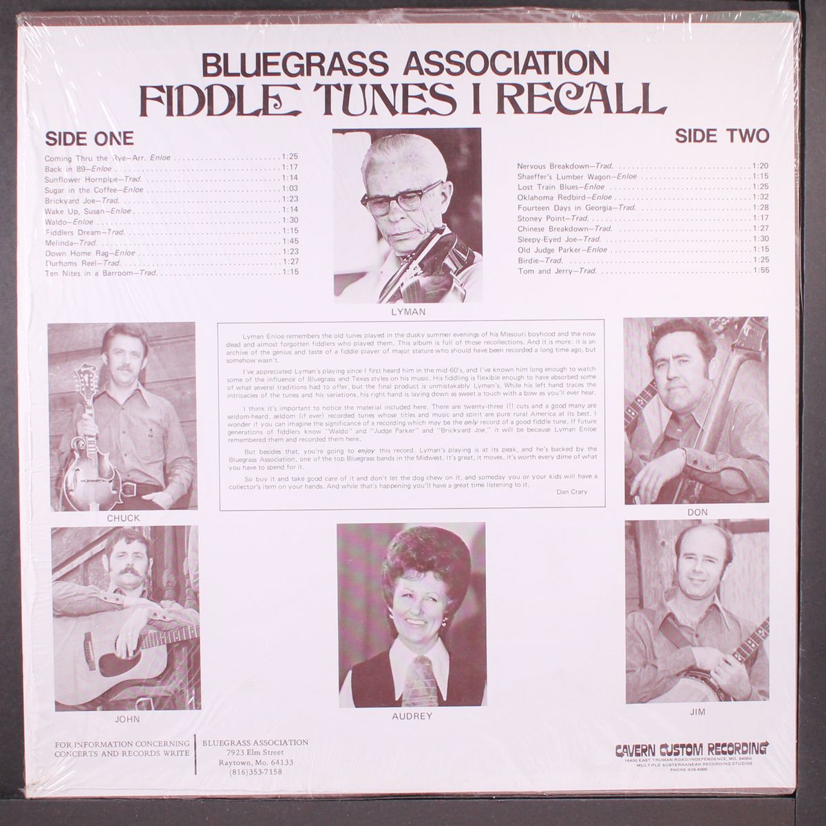 fiddle tunes i recall by LYMAN ENLOE