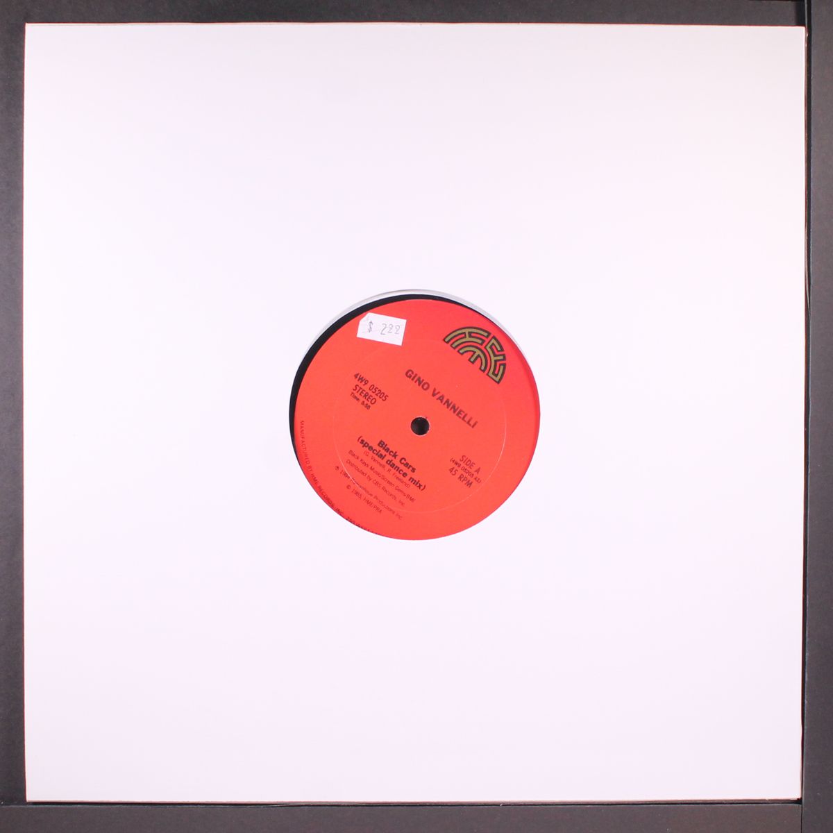 black cars (special dance mix) / instro / album mix by GINO VANNELLI