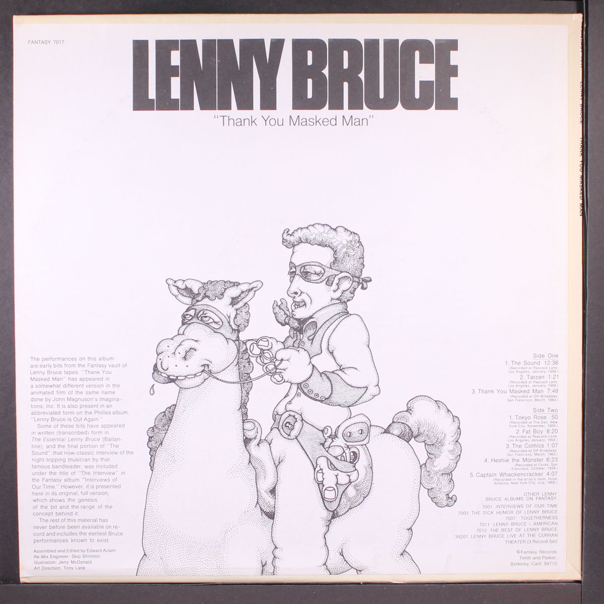 thank you masked man by LENNY BRUCE
