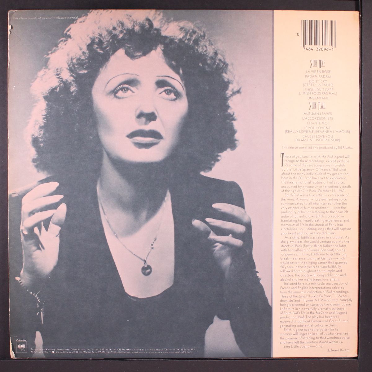 the great edith piaf by EDITH PIAF