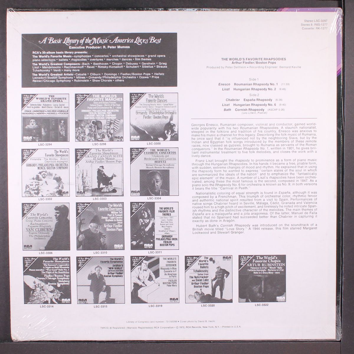the world's favorite rhapsodies by ARTHUR FIEDLER