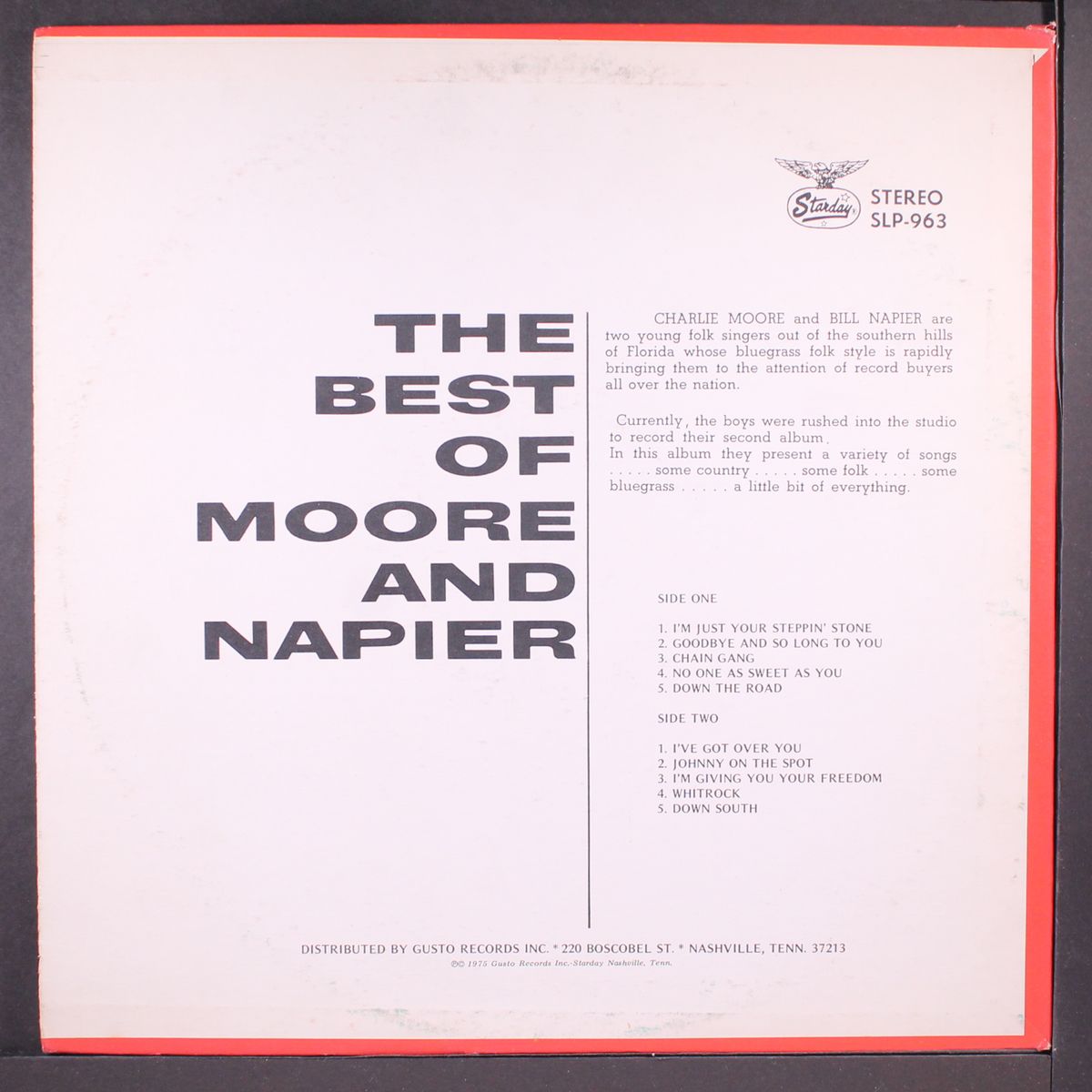 the best of by CHARLIE MOORE & BILL NAPIER