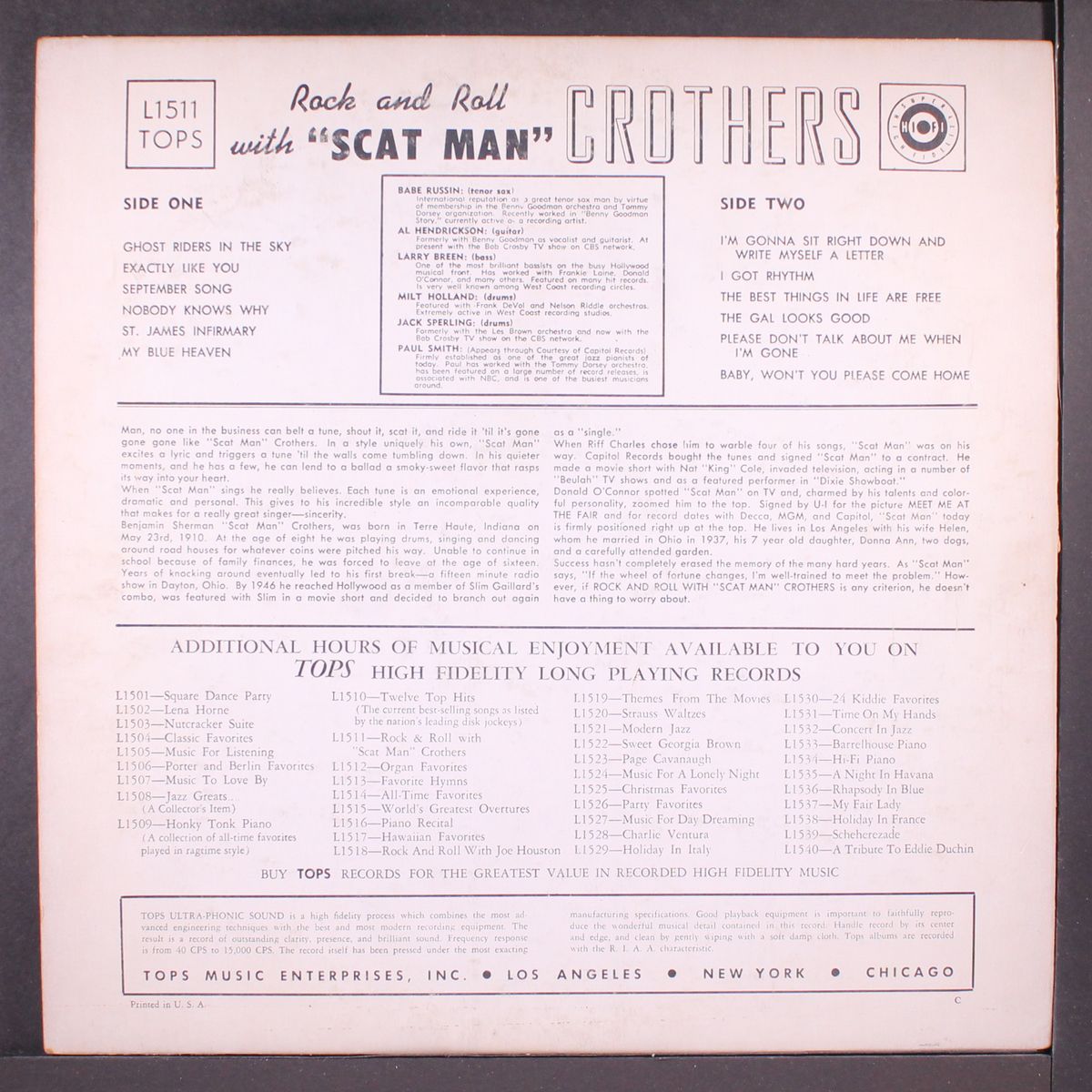 rock n roll with by SCAT MAN CROTHERS