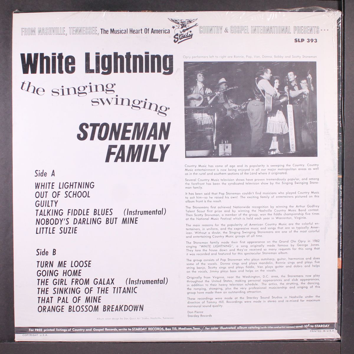 white lightning by STONEMAN FAMILY