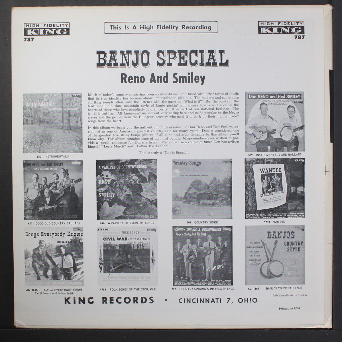 banjo special by RENO & SMILEY