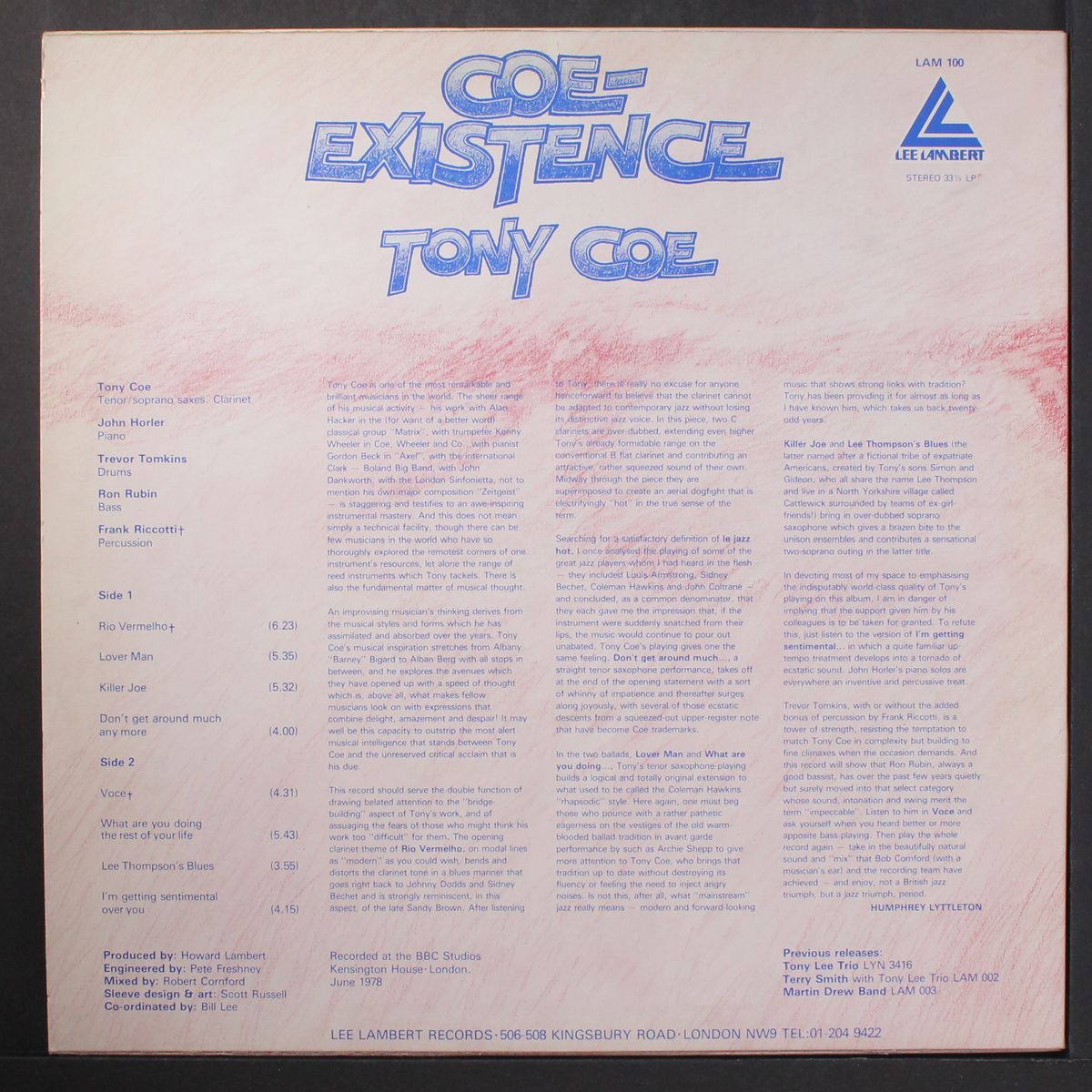 coe existence by TONY COE