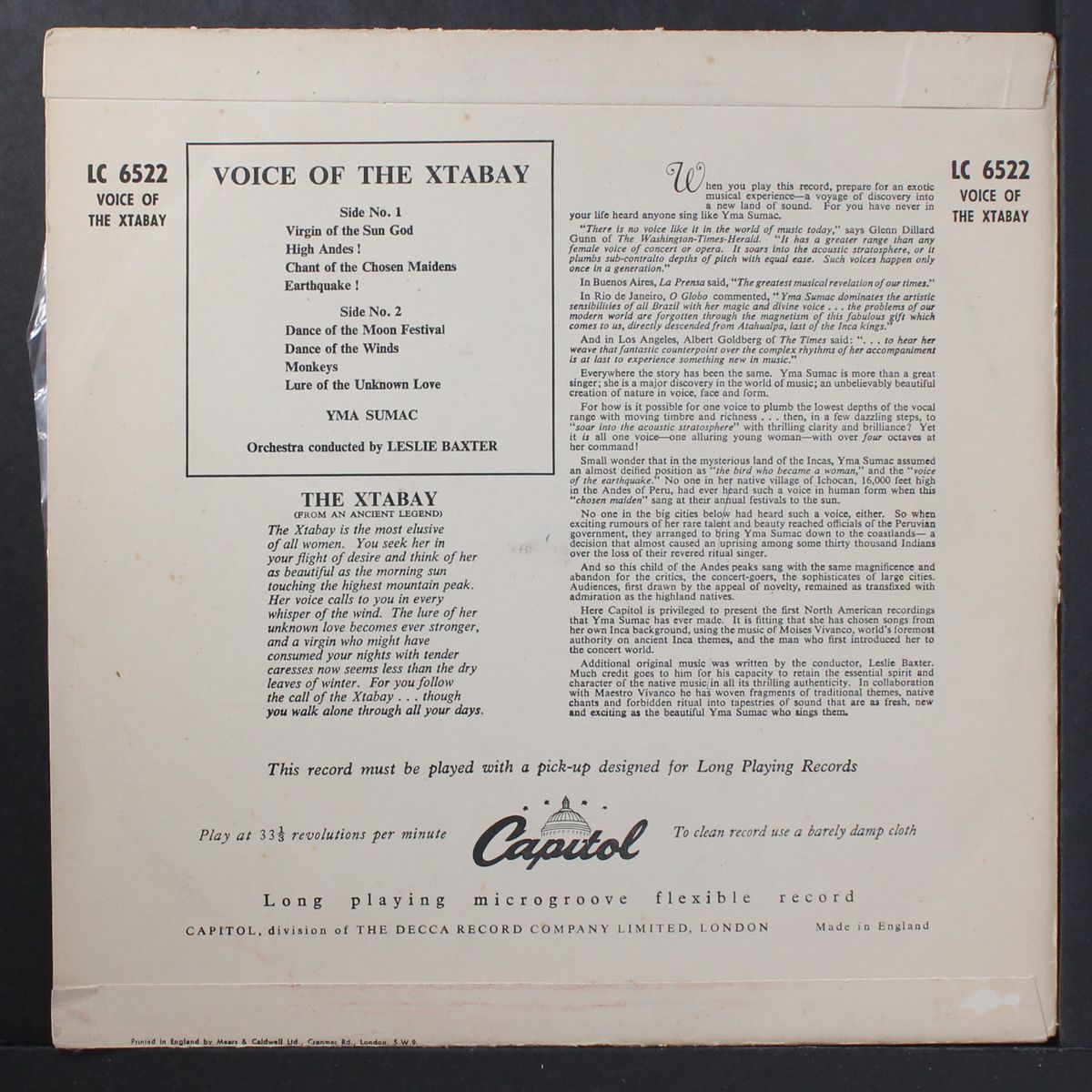 voice of the xtabay by YMA SUMAC