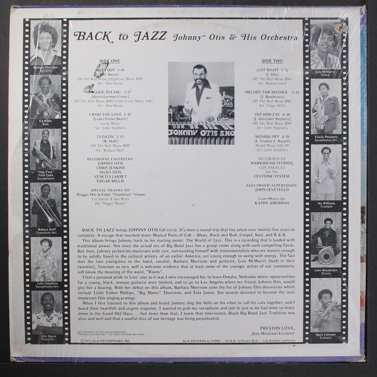 back to jazz by JOHNNY OTIS