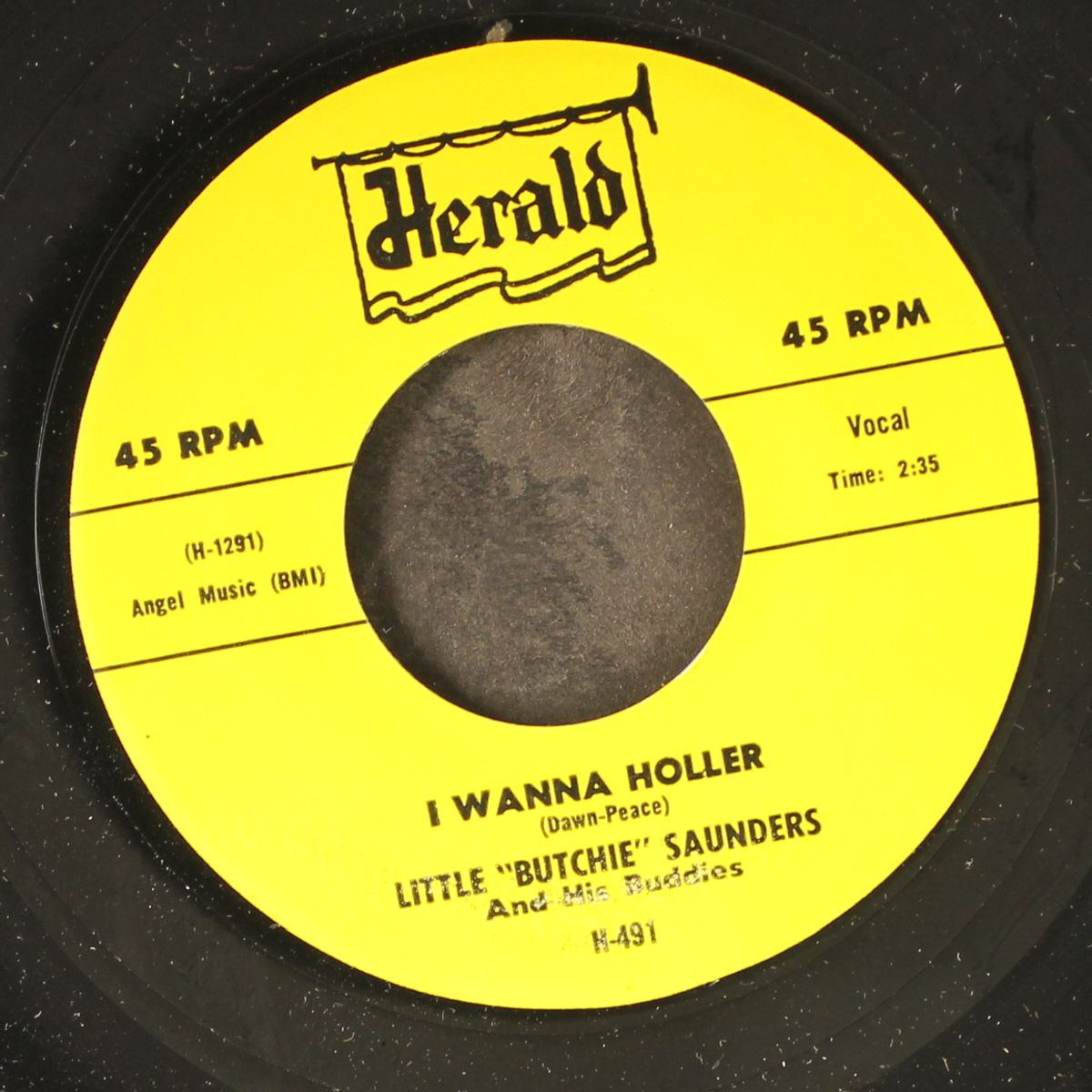 i wanna holler / great big heart by LITTLE 'BUTCHIE' SAUNDERS & BUDDIES