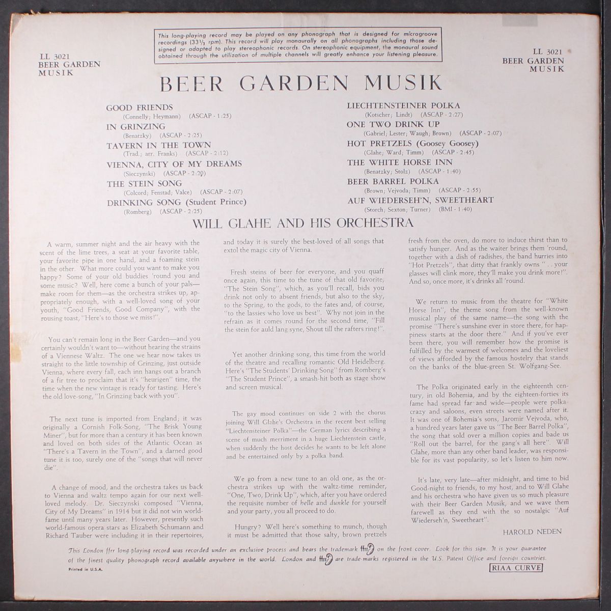 beer garden musik by WILL GLAHE