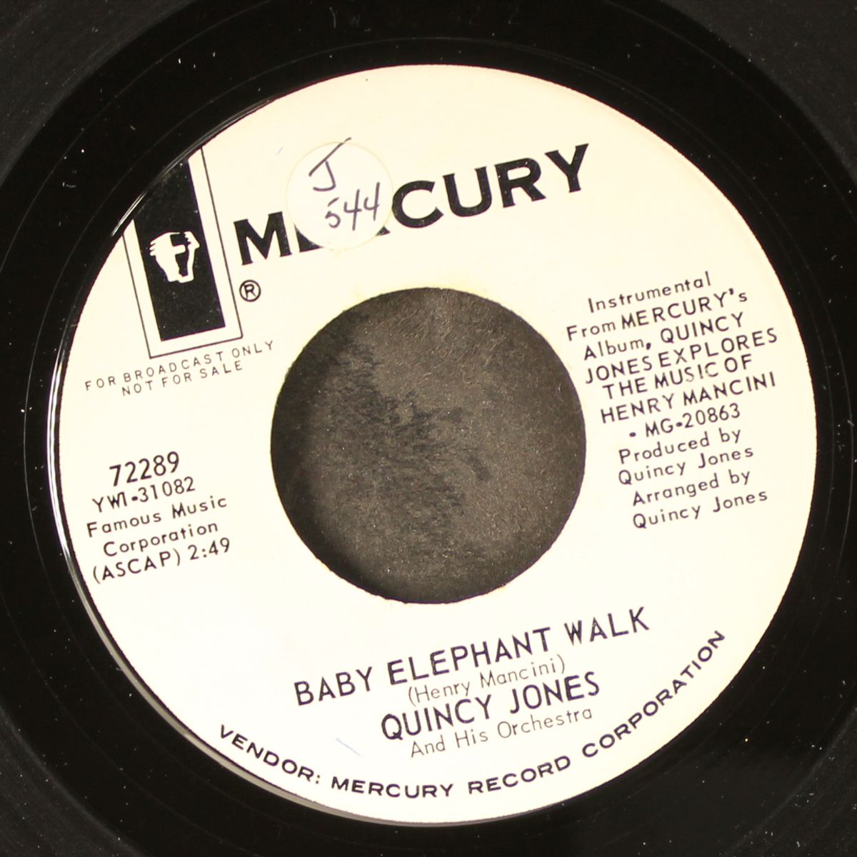 baby elephant walk / mr. lucky by QUINCY JONES