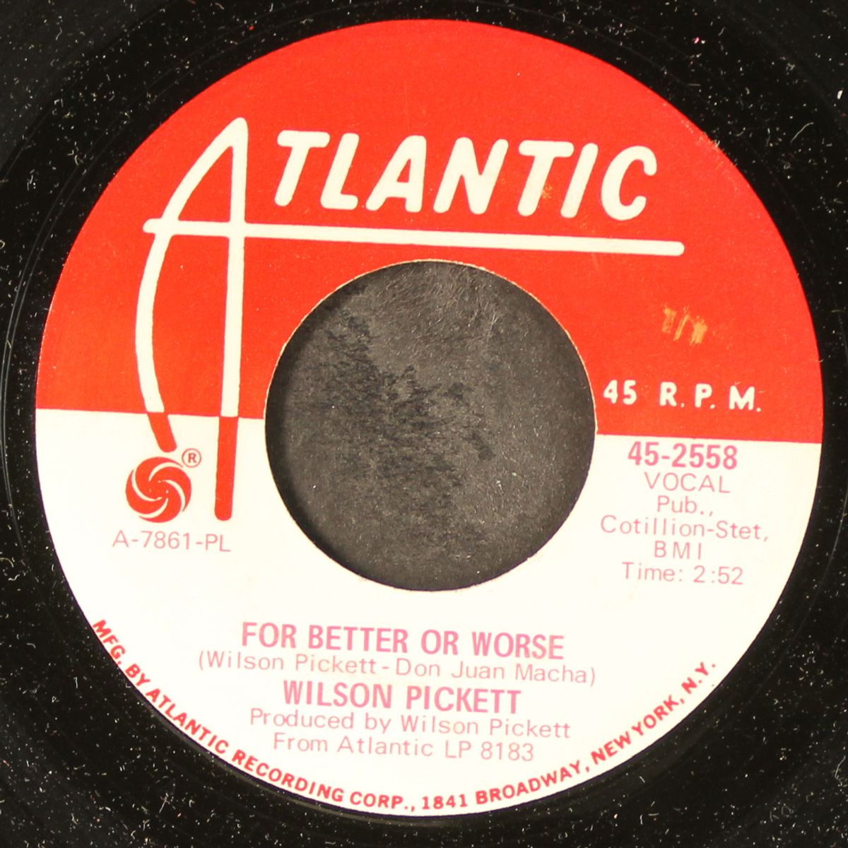 i found a true love / for better or worse by WILSON PICKETT