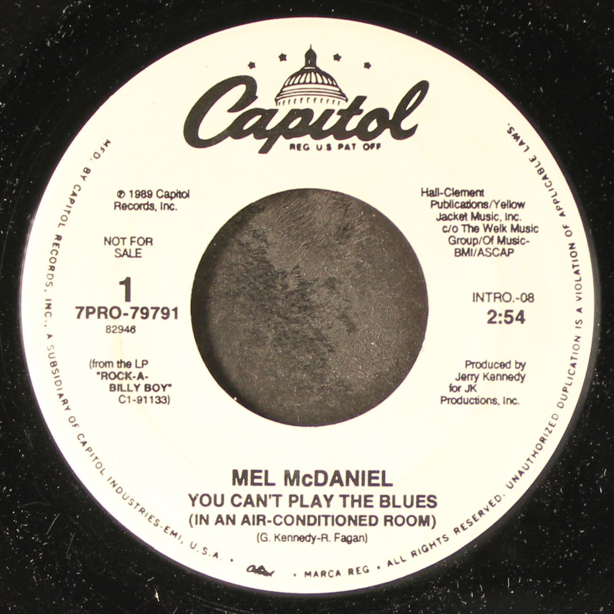 you can't play the blues by MEL MCDANIEL