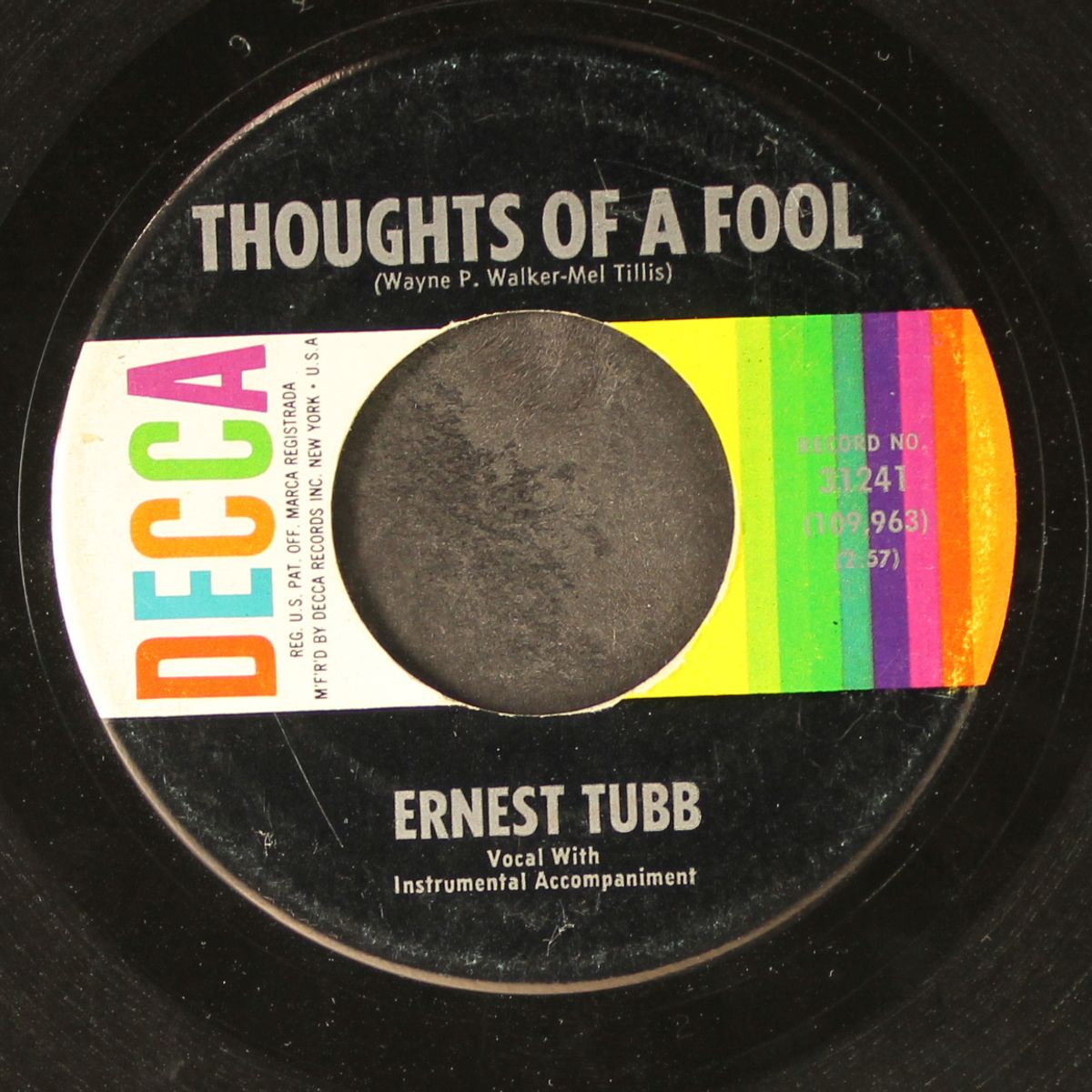 thoughts of a fool / don't just stand there by ERNEST TUBB