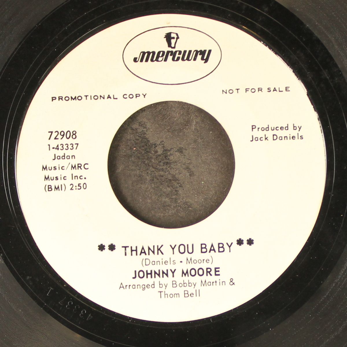 thank you baby / grandpa told me by JOHNNY MOORE