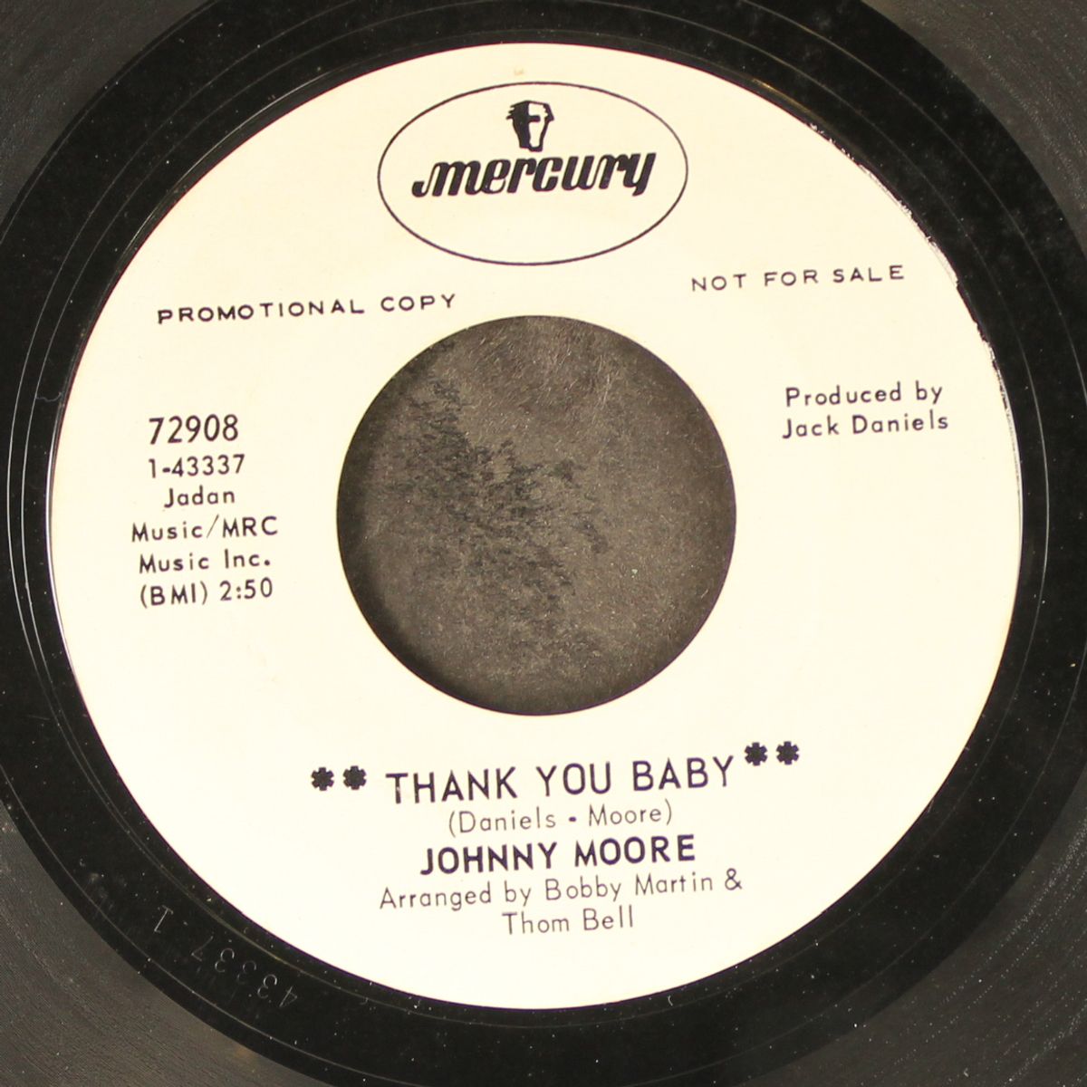 thank you baby / grandpa told me by JOHNNY MOORE
