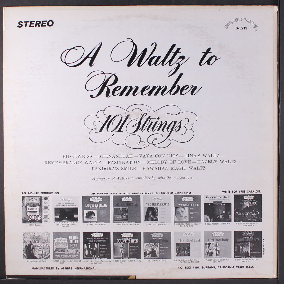a waltz to remember by 101 STRINGS