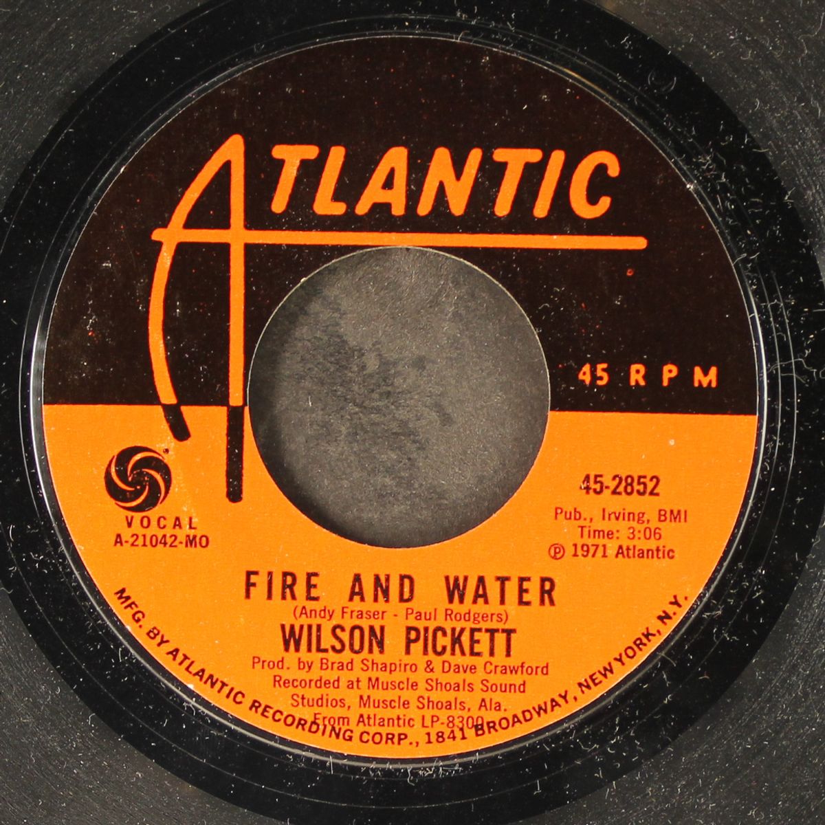 fire and water by WILSON PICKETT