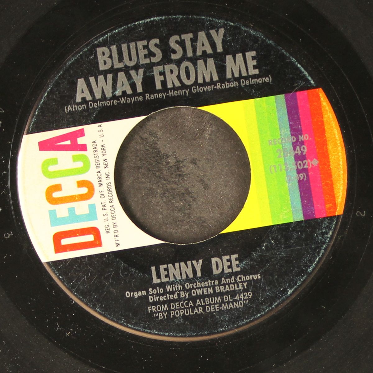 blues stay away from me / columbus stockade blues by LENNY DEE