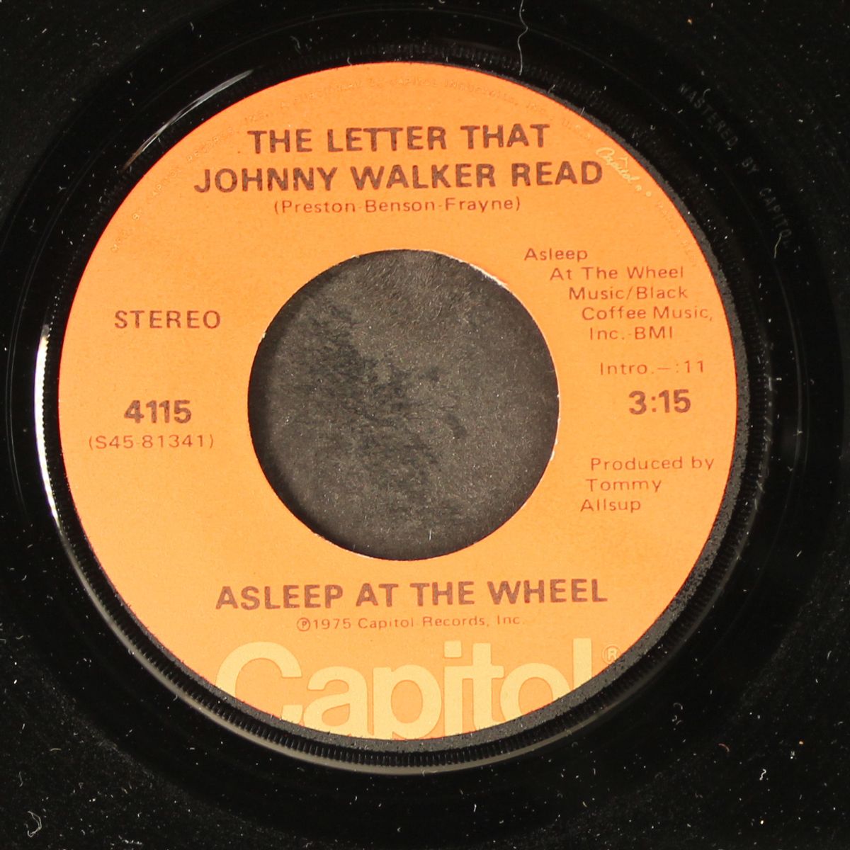 the letter that johnny walker read by ASLEEP AT THE WHEEL