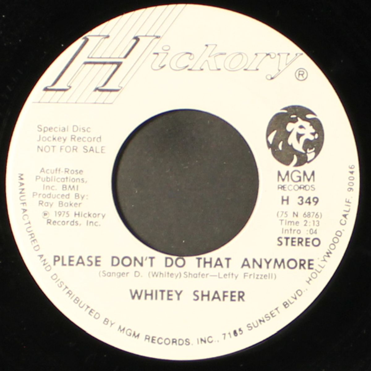 what did you expect me to do / please don't do that anymore by WHITEY SHAFER