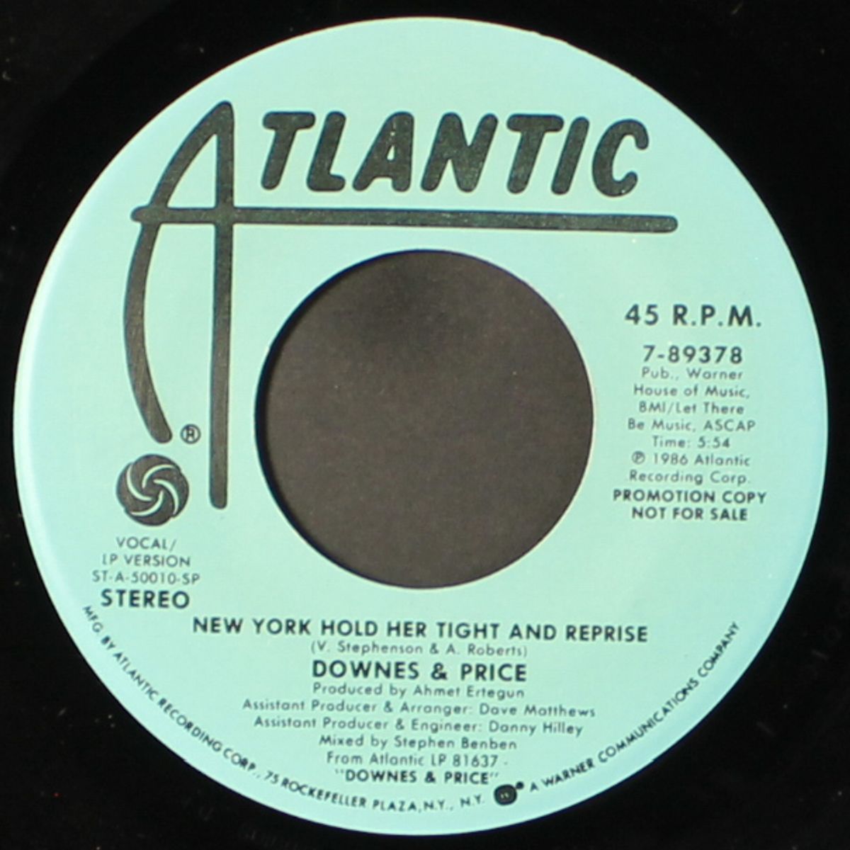 new york hold her tight by DOWNES & PRICE