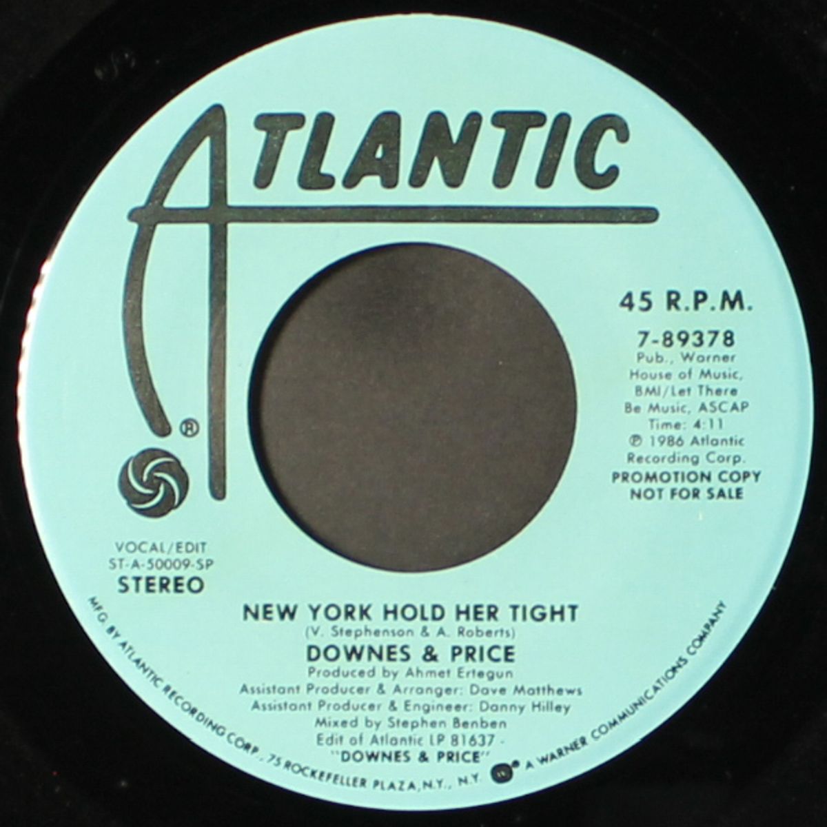 new york hold her tight by DOWNES & PRICE