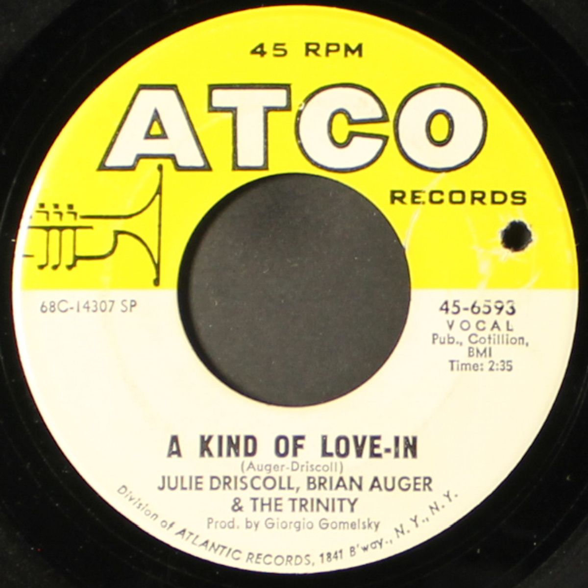 this wheel's on fire / a kind of love-in by JULIE DRISCOLL, BRIAN AUGER & TRINITY