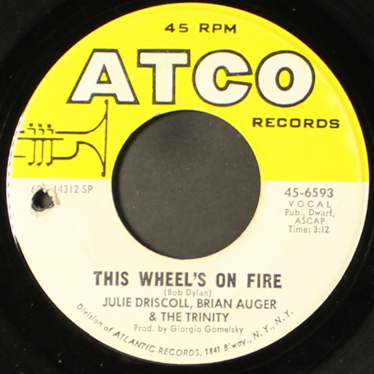 this wheel's on fire / a kind of love-in by JULIE DRISCOLL, BRIAN AUGER & TRINITY