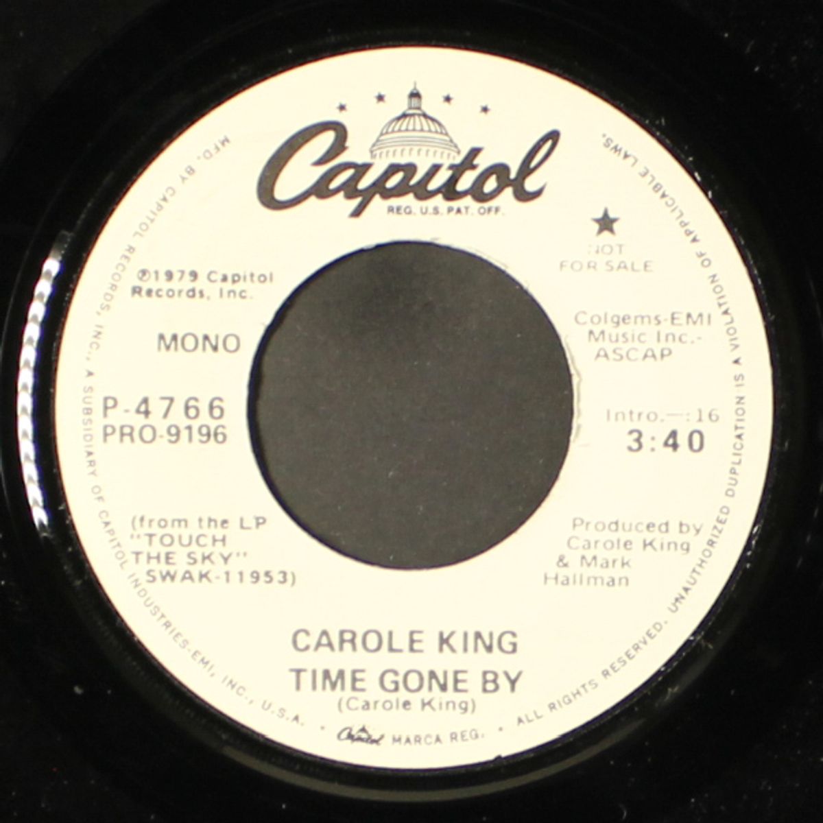 time gone by / mono by CAROLE KING