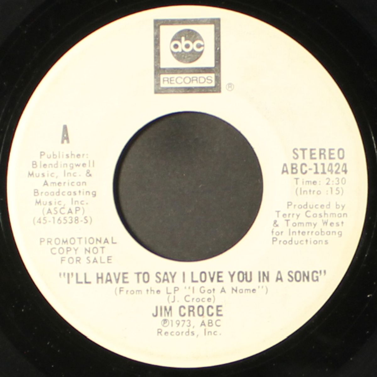 i'll have to say i love you in a song / mono by JIM CROCE