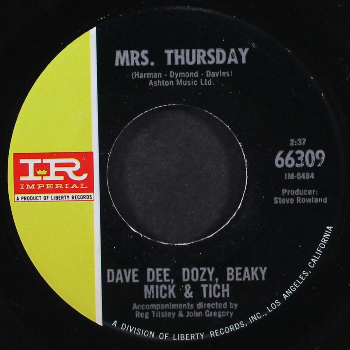 break out / mrs. thursday by DAVE DEE, DOZY, BEAKY, MICK & TICH
