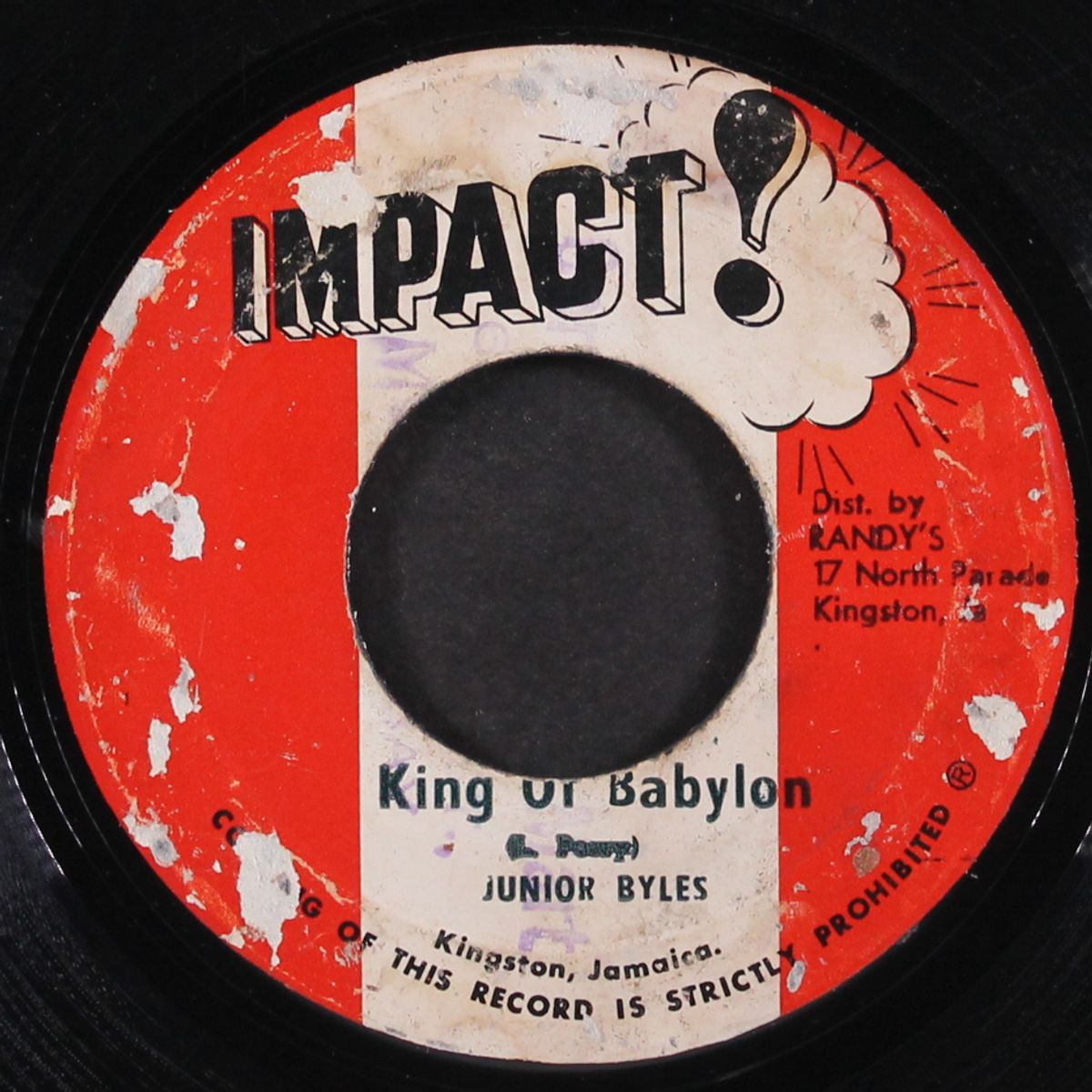 king of babylon / version nebuchadnezzer by JUNIOR BYLES / UPSETTERS