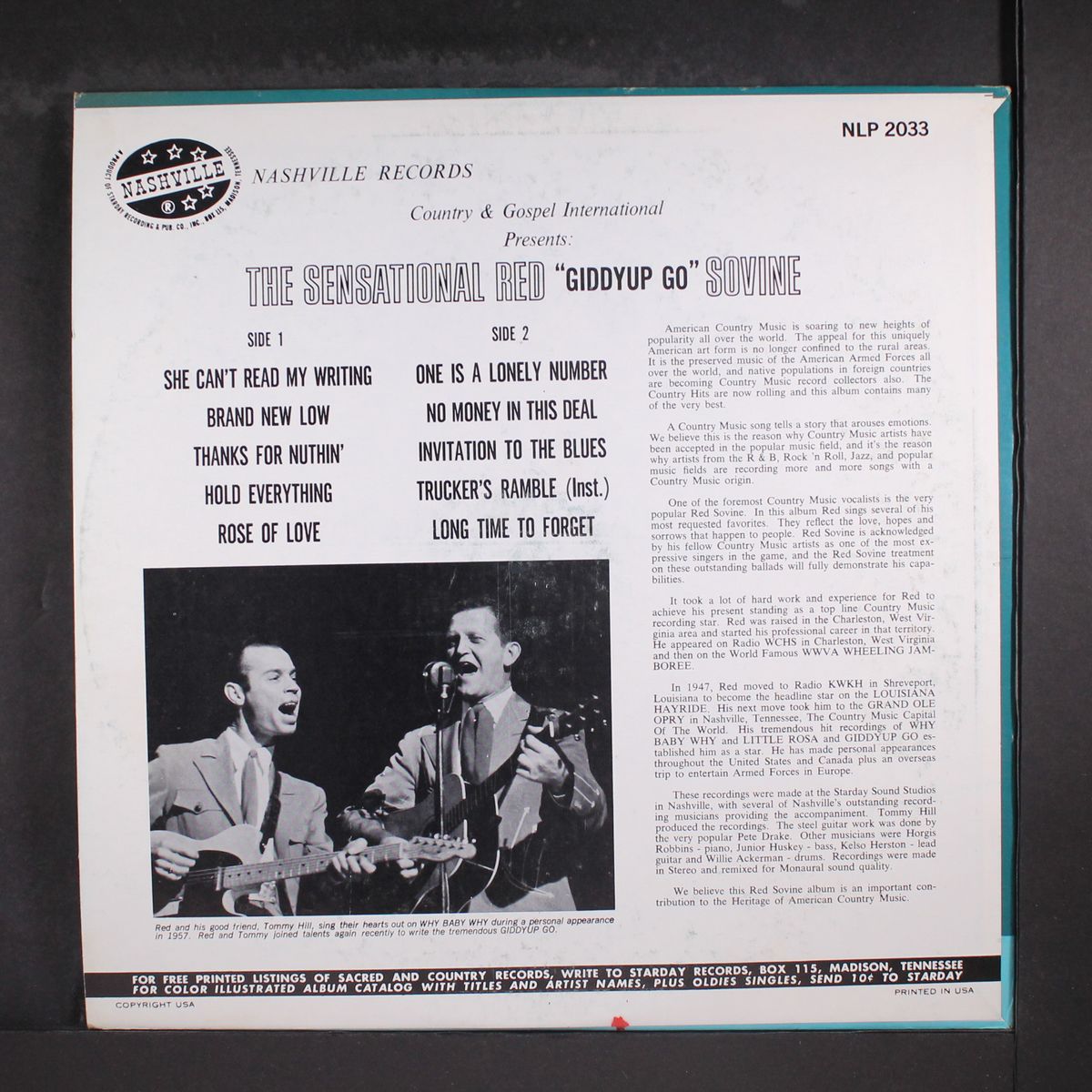giddy-up go by RED SOVINE
