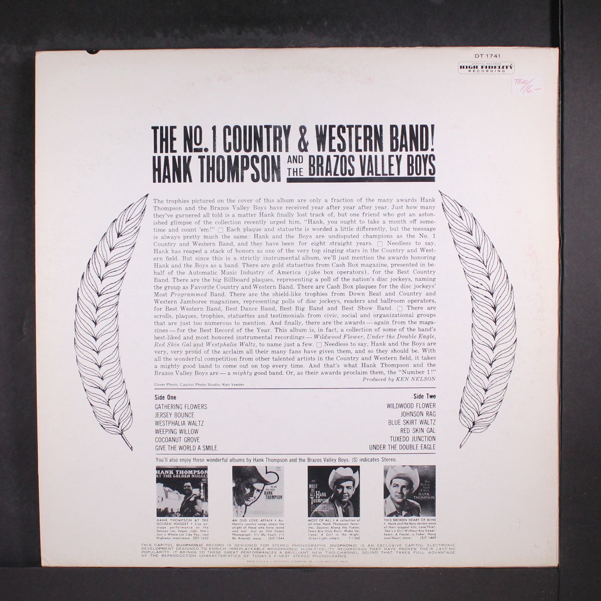 the no. 1 country & western band! by HANK THOMPSON