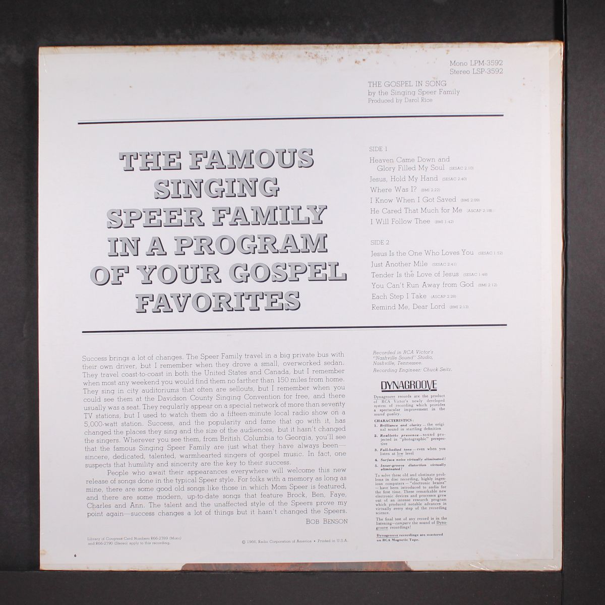 gospel in song by SPEER FAMILY