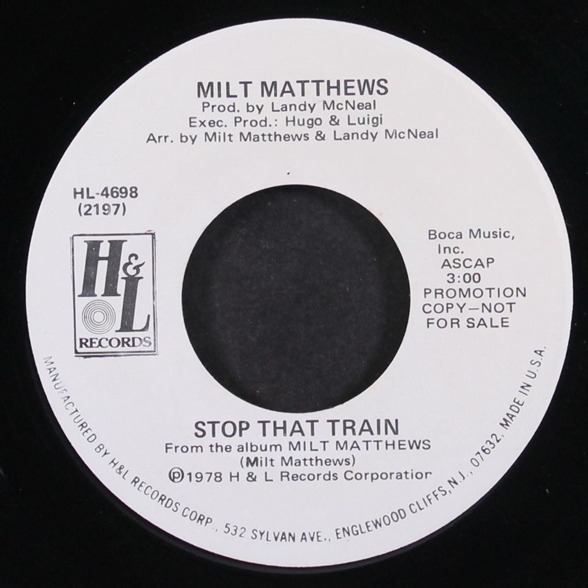 stop that train by MILT MATTHEWS