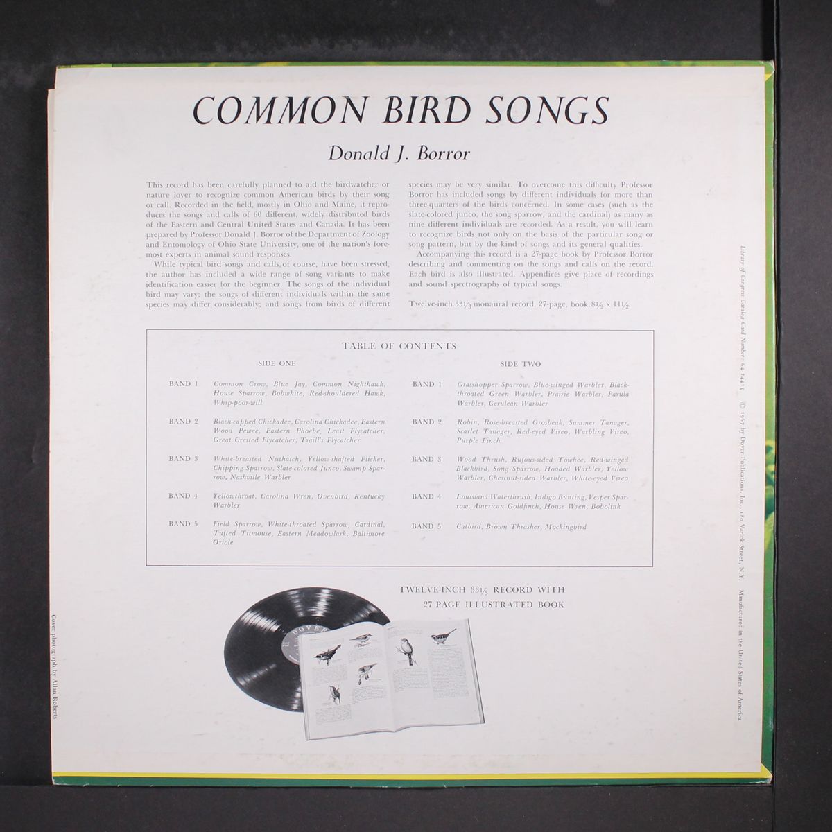 common bird songs by DONALD J. BORROR
