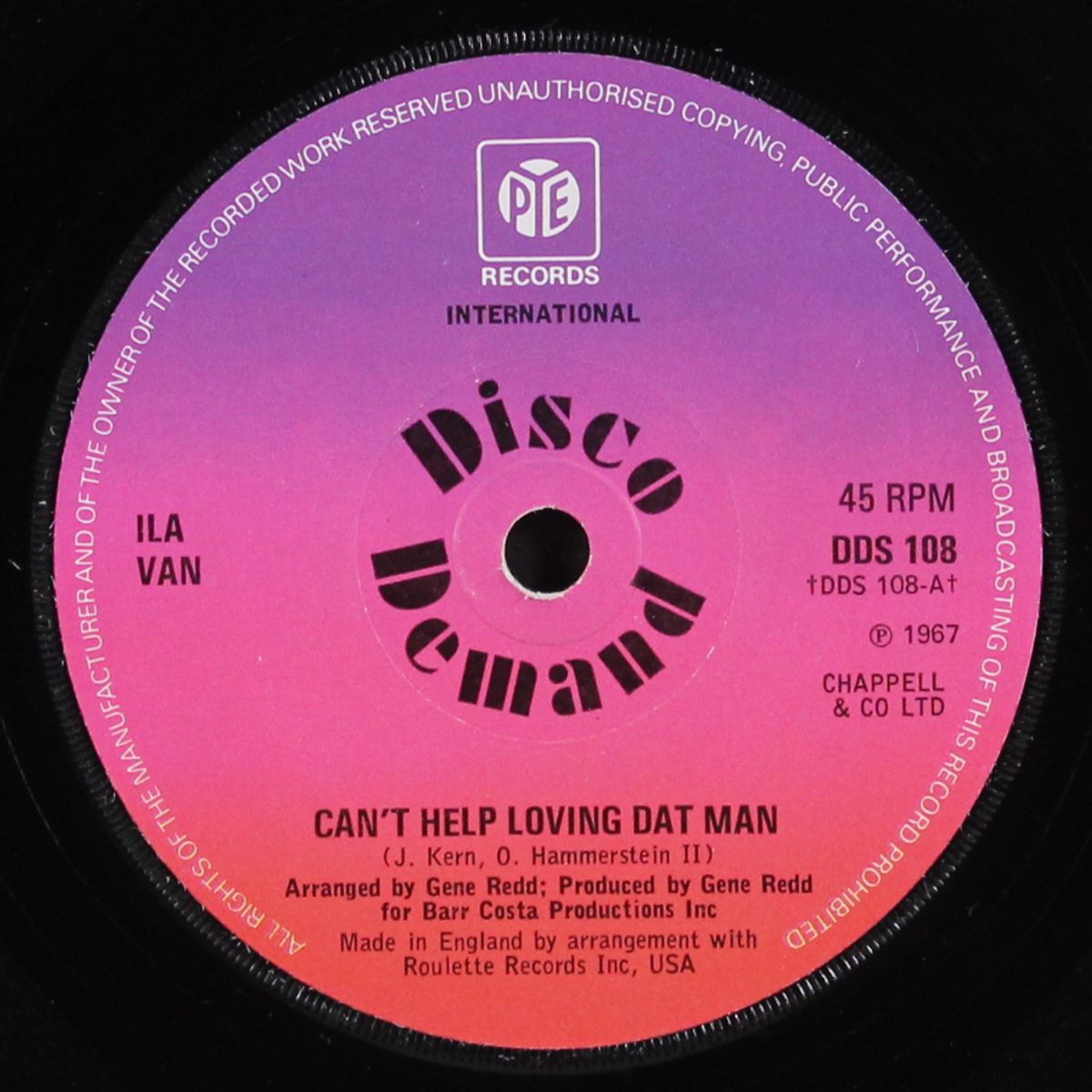 can't help loving dat man / i've got the feeling by ILA VAN
