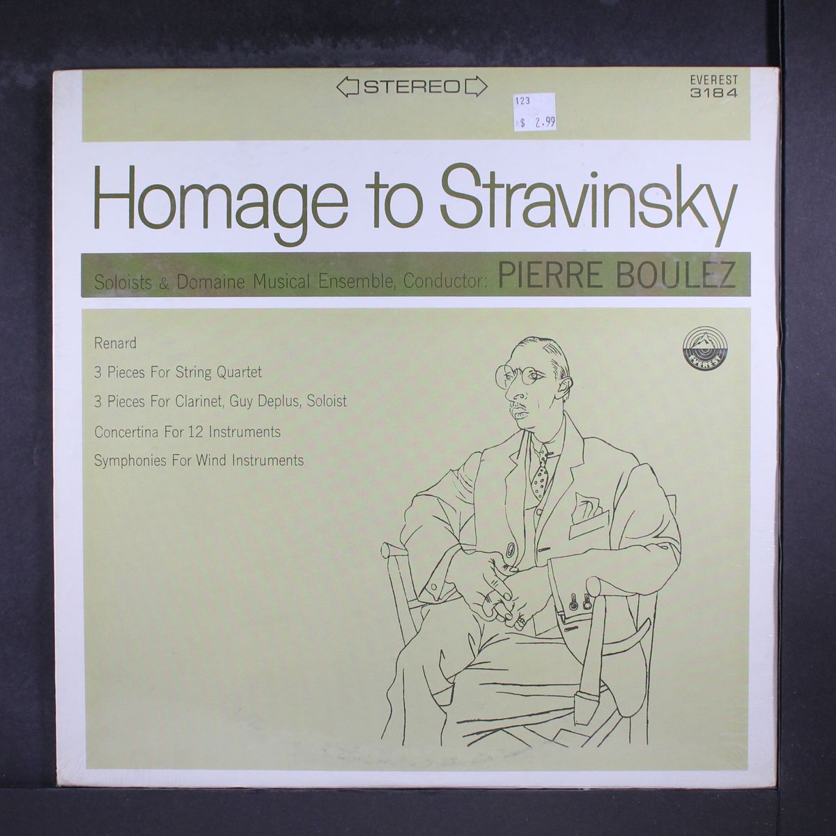 homage to stravinsky by PIERRE BOULEZ