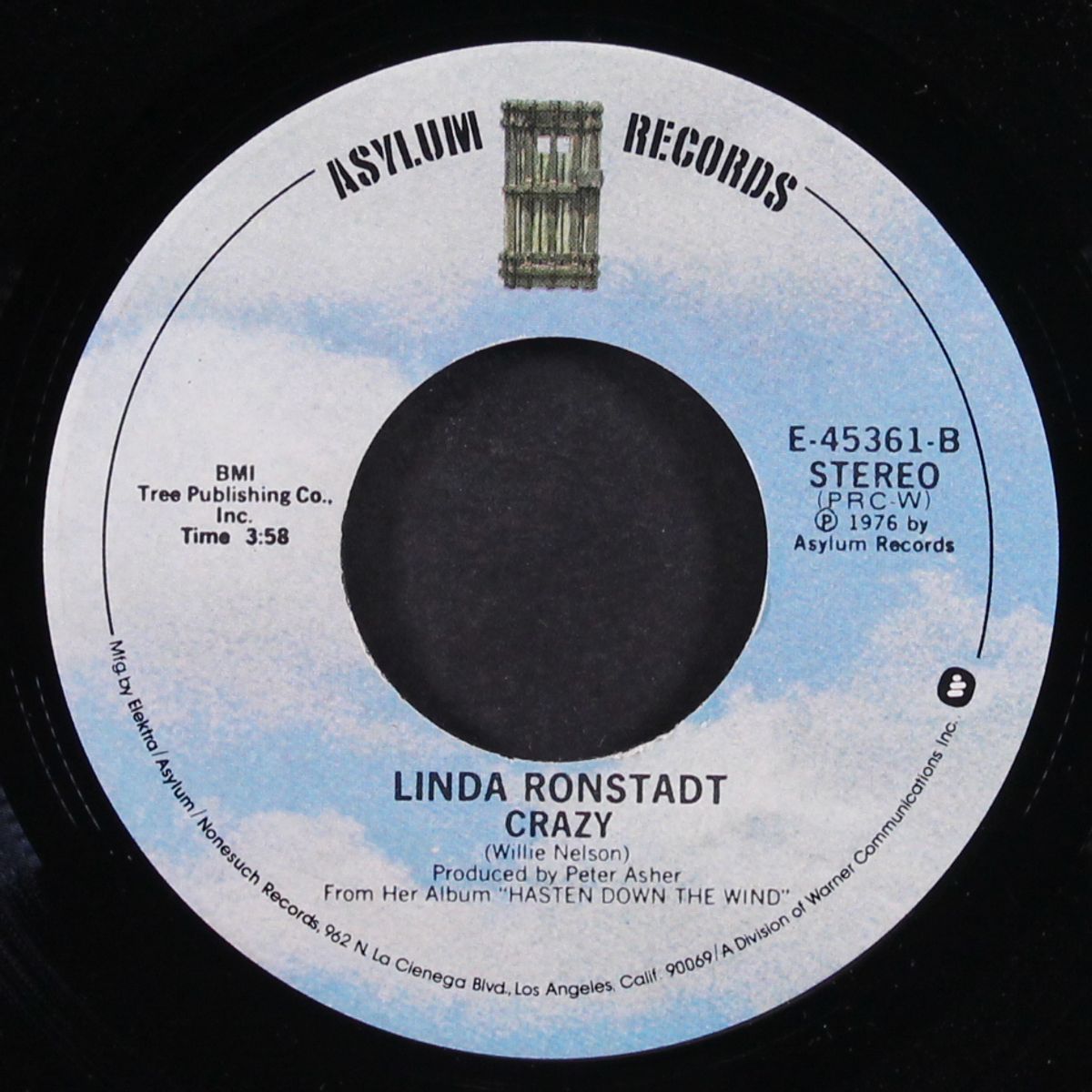 crazy / someone to lay down beside me by LINDA RONSTADT