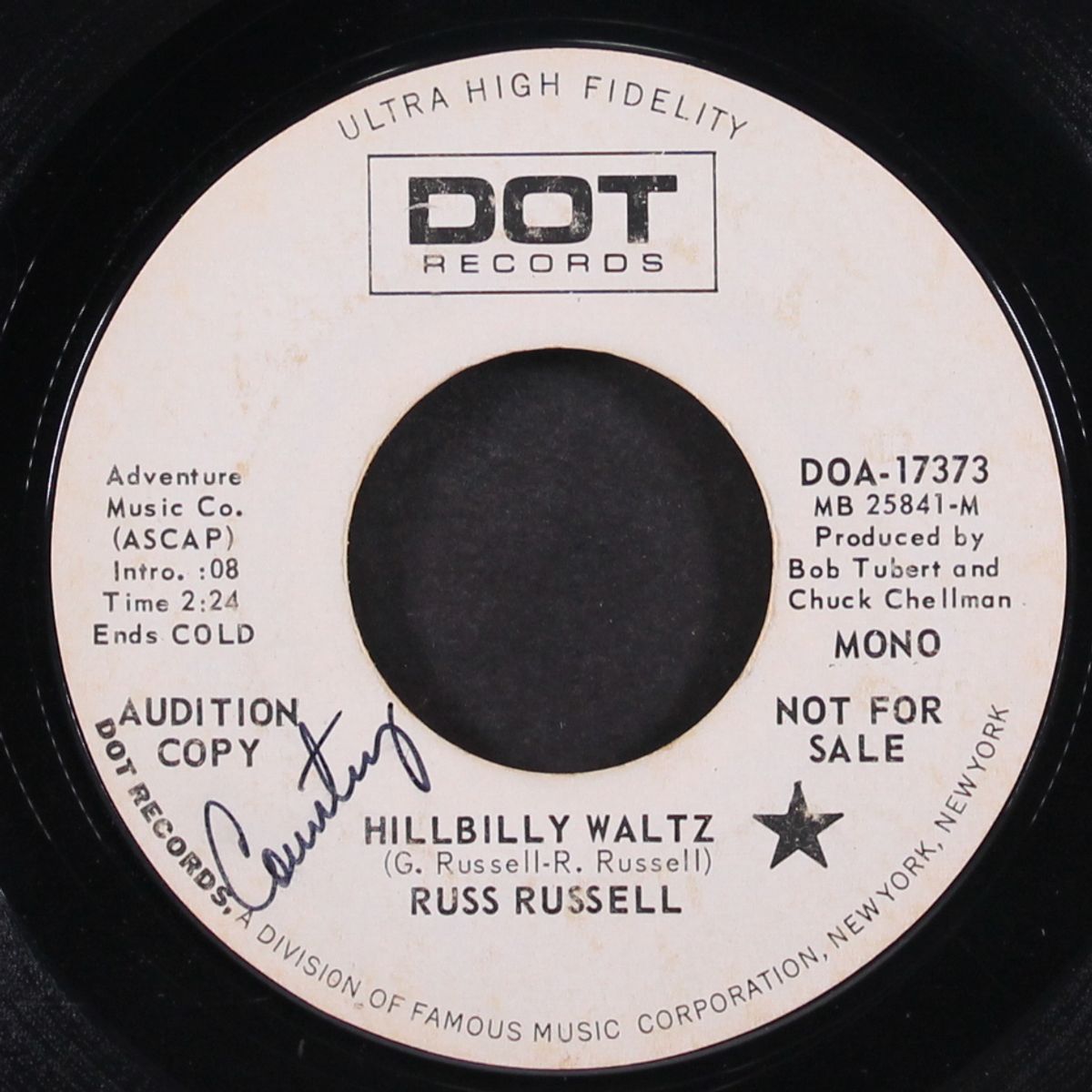 hillbilly waltz / if she's on the menu by RUSS RUSSELL