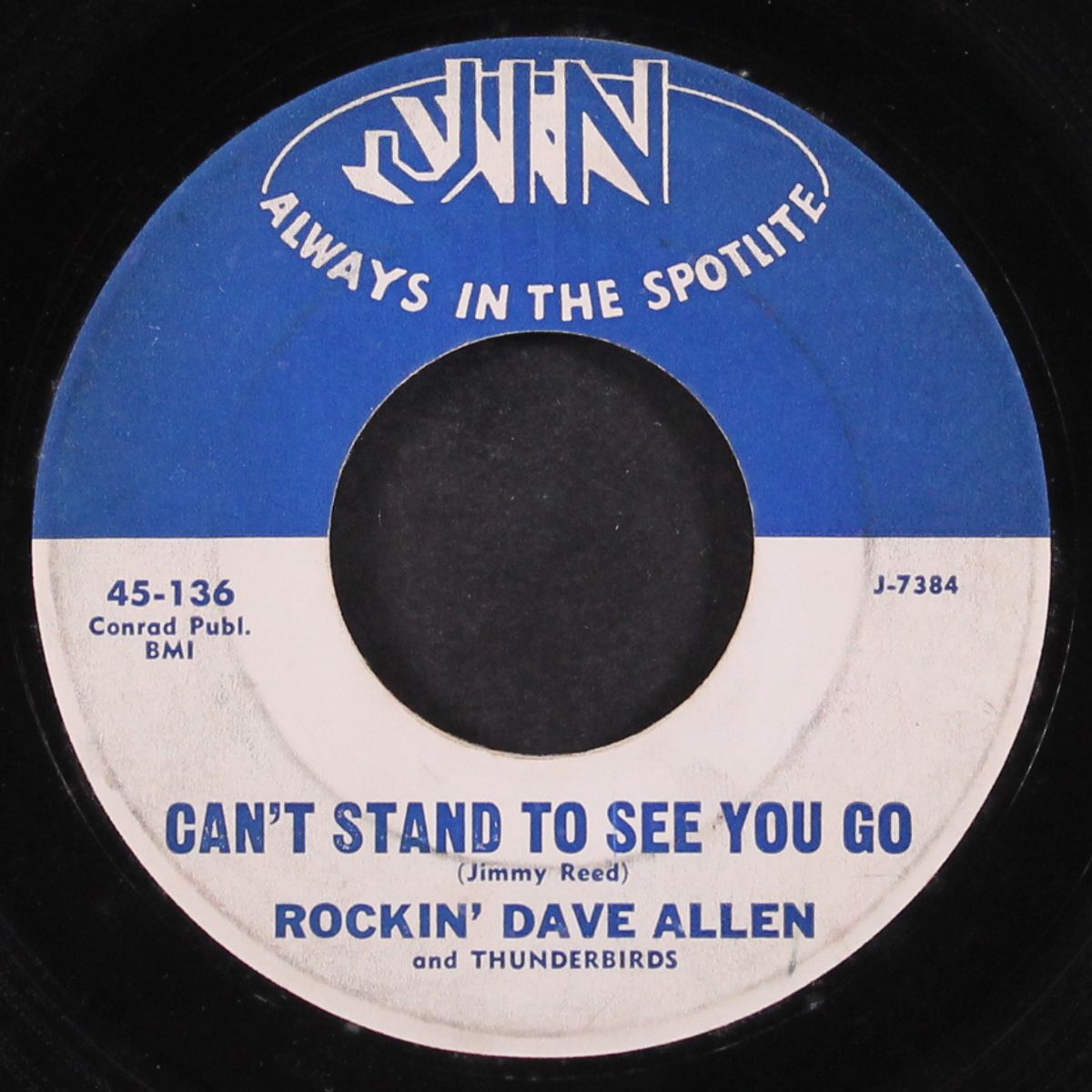 shirley jean / i can't stand to see you go by ROCKIN' DAVE ALLEN