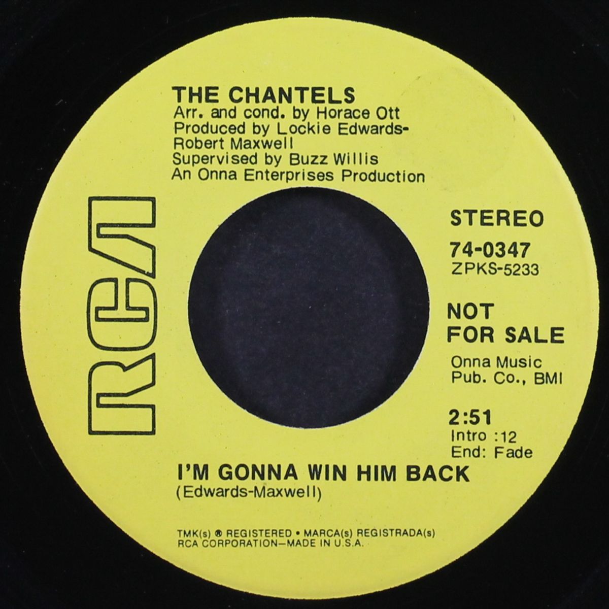 love makes all the difference in the world / i'm gonna win him back by CHANTELS