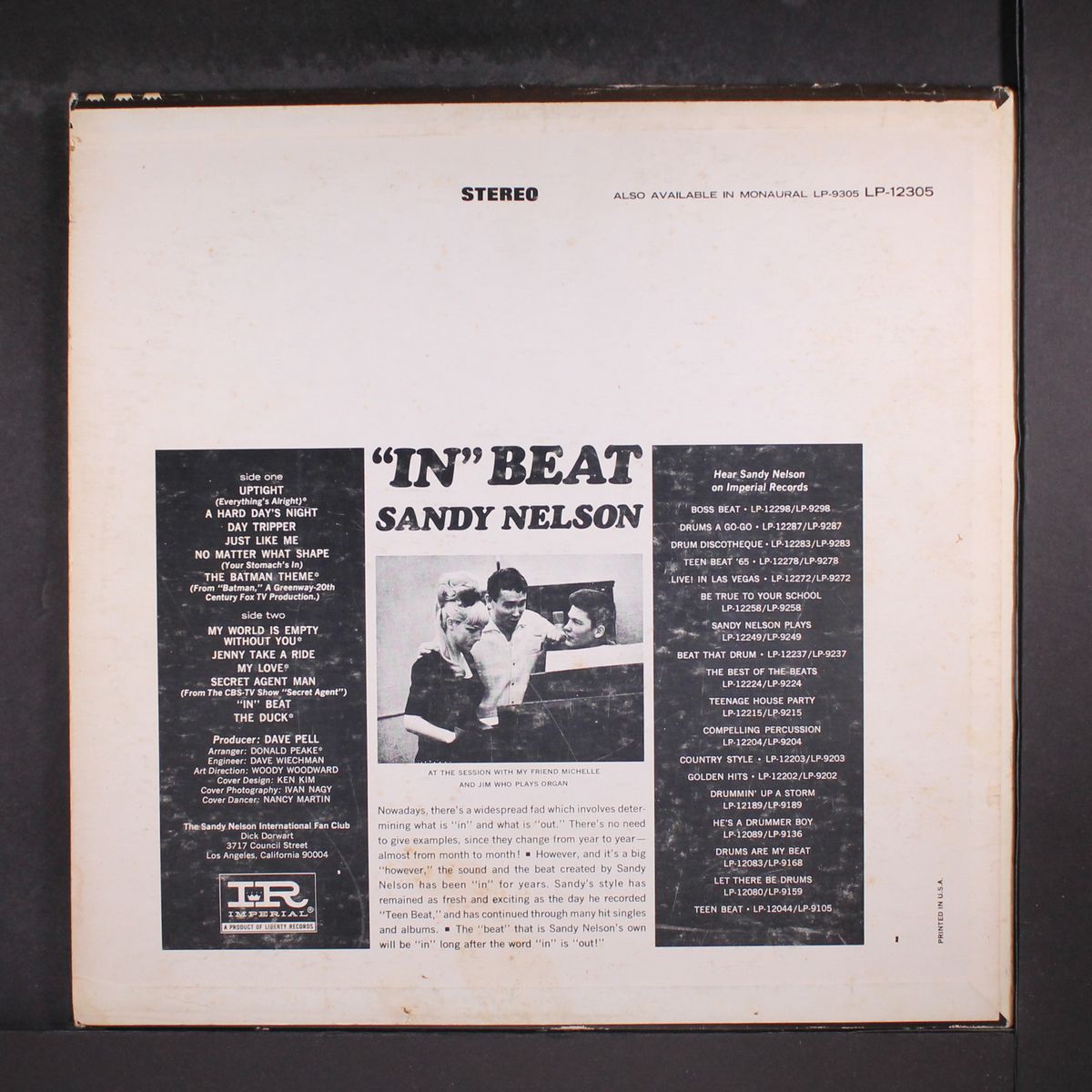 "in" beat by SANDY NELSON