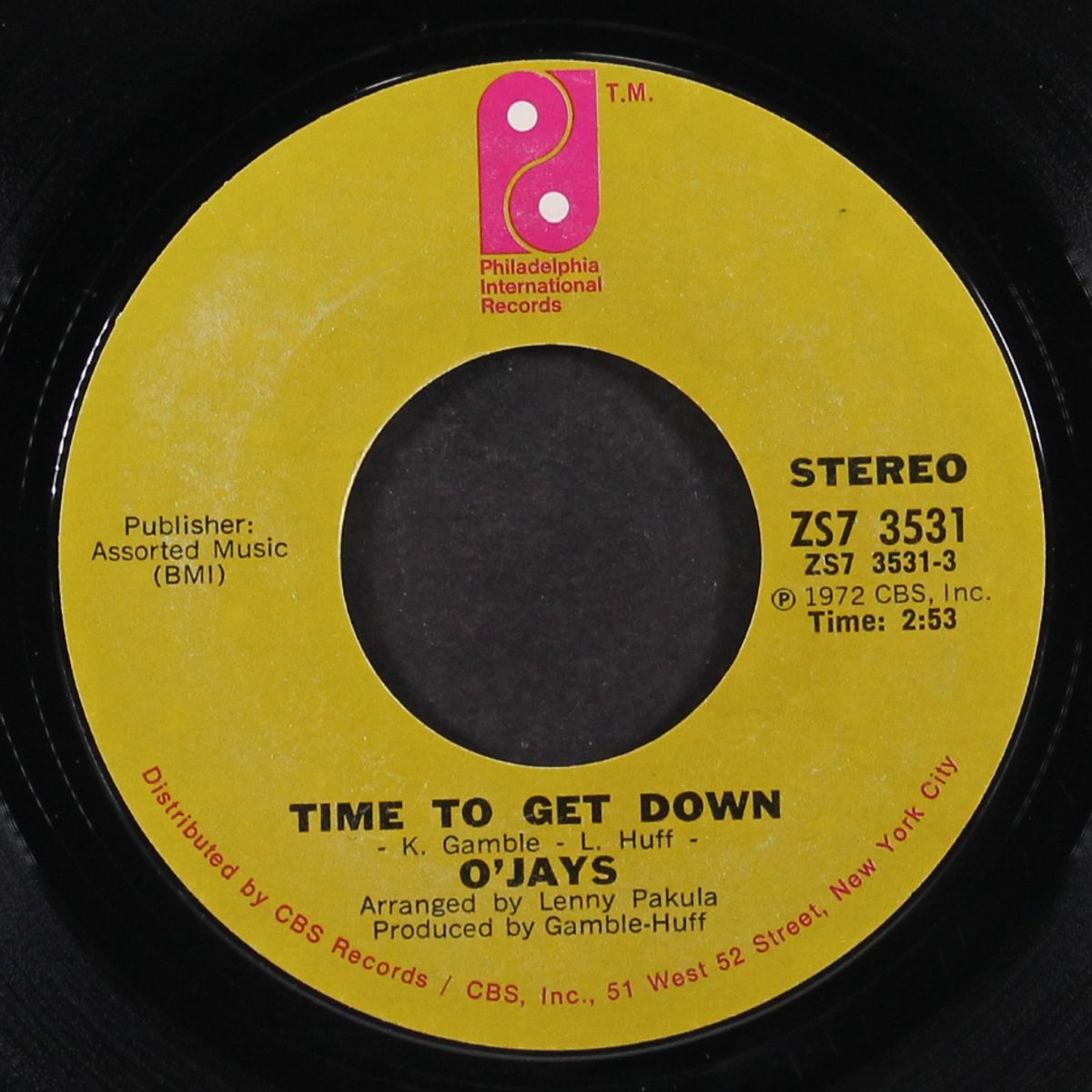 time to get down / shiftless, shady, jealous kind of people by O'JAYS