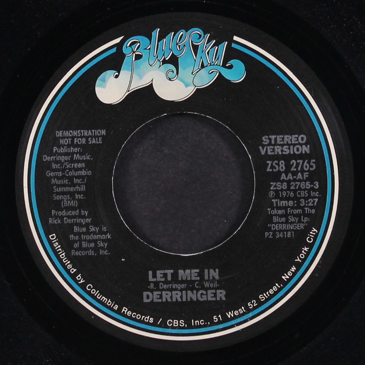 let me in / mono by RICK DERRINGER